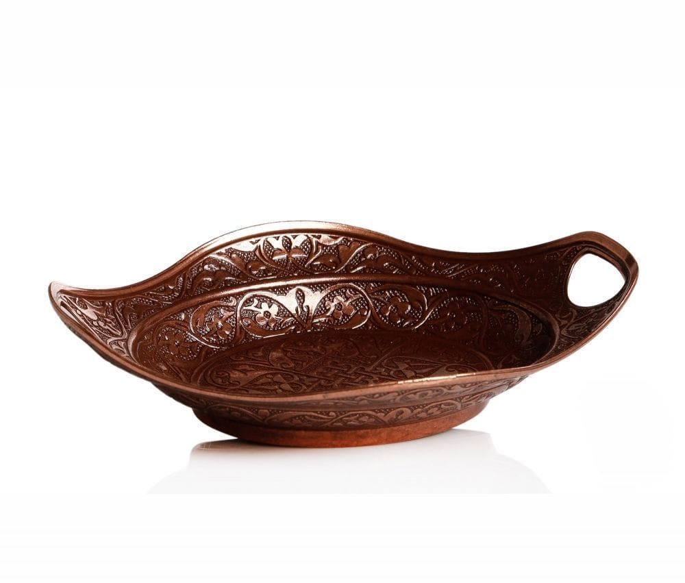 Copper Colour Decorative Sugar And Snack Bowl